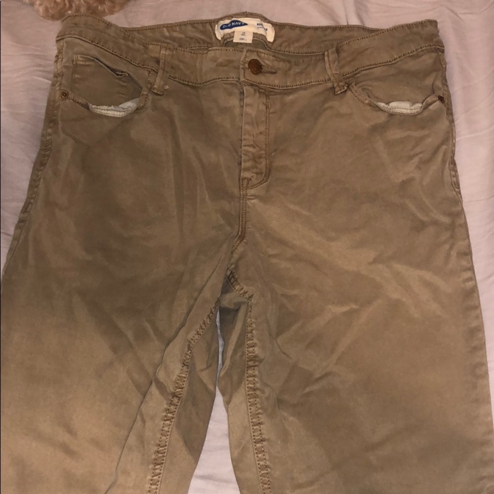 Khaki jeans